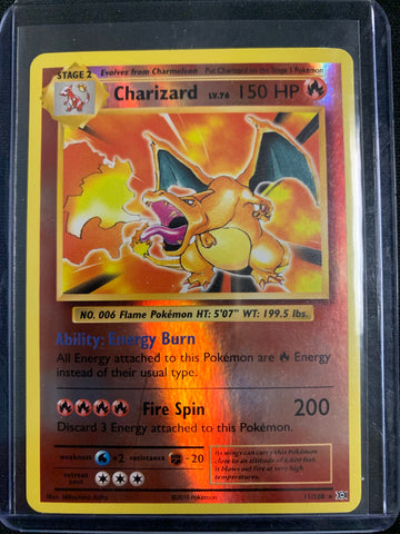 2016 POKEMON XY EVOLUTIONS CHARIZARD REVERSE HOLO FOIL 11/108