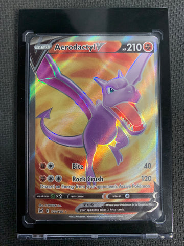 2022 POKEMON LOST ORIGIN AERODACTYL V FULL ART RARE 179/196 - PACK FRESH