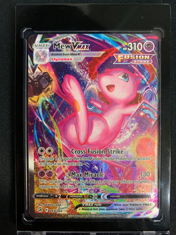 2021 POKEMON SWSH FUSION STRIKE MEW VMAX ALTERNATE ART 269/264 - PACK FRESH!