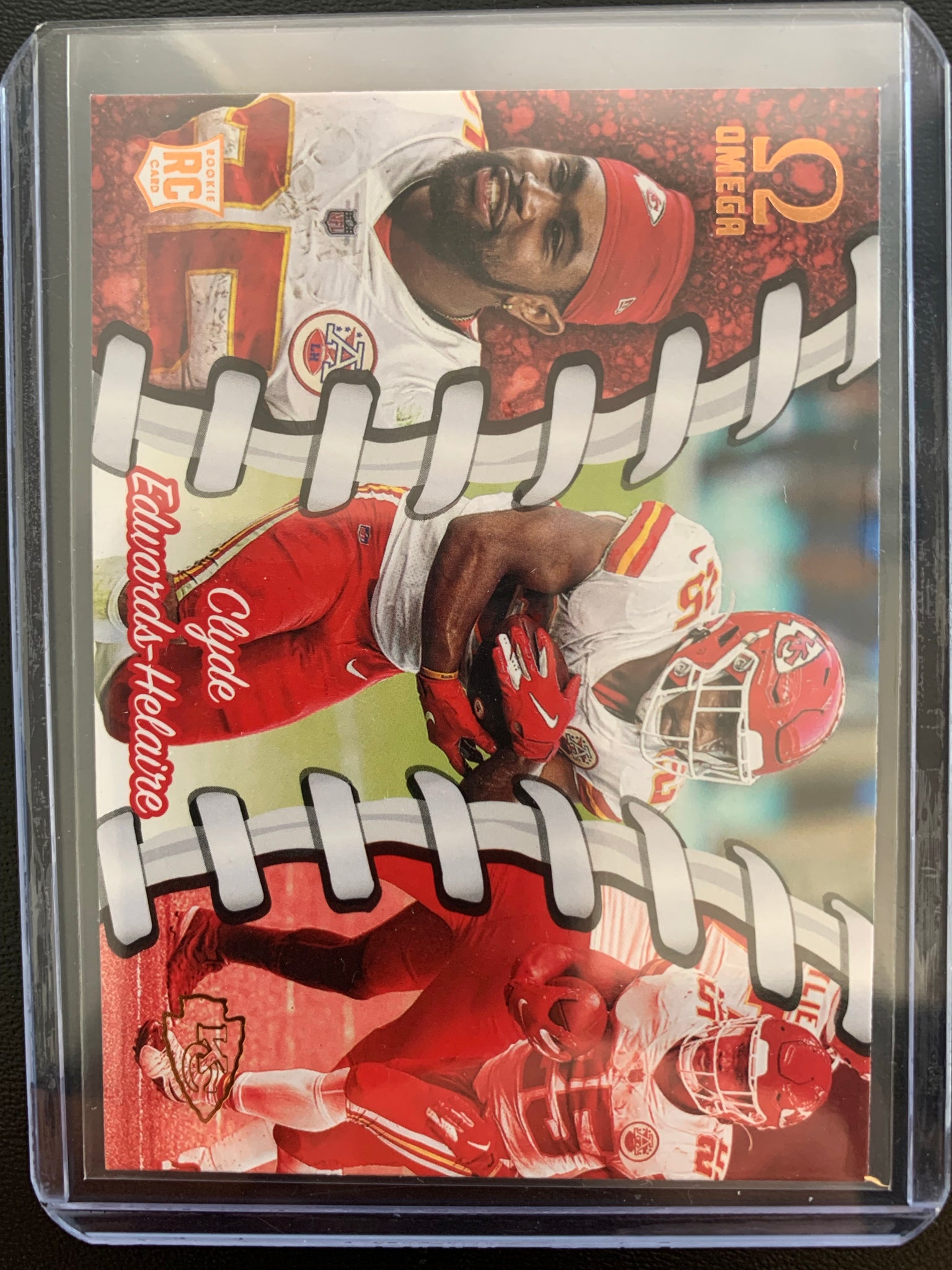 2020 PANINI CHRONICLES OMEGA FOOTBALL #O-8 KANSAS CITY CHIEFS - CLYDE EDWARDS-HELAIRE ROOKIE CARD