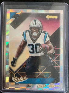 2021 PANINI DONRUSS FOOTBALL #TR-CHU CAROLINA PANTHERS - CHUBA HUBBARD "THE ROOKIES" ROOKIE CARD