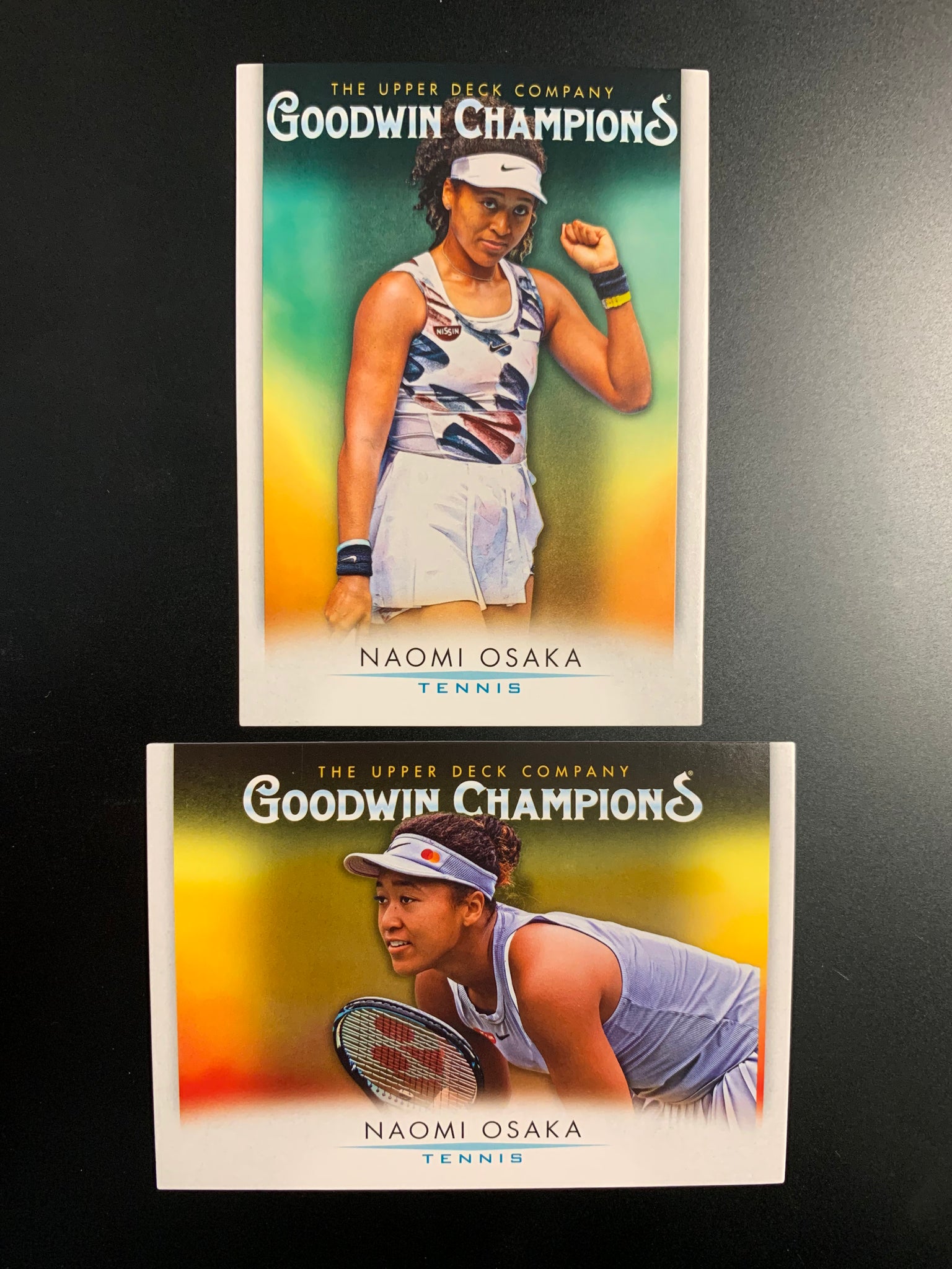 2021 UPPER DECK GOODWIN CHAMPIONS - NAOMI OSAKA 2 CARD LOT