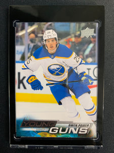 2022-23 UPPER DECK S1 HOCKEY #228 BUFFALO SABRES - OWEN POWER YOUNG GUNS ROOKIE CARD - PACK FRESH!