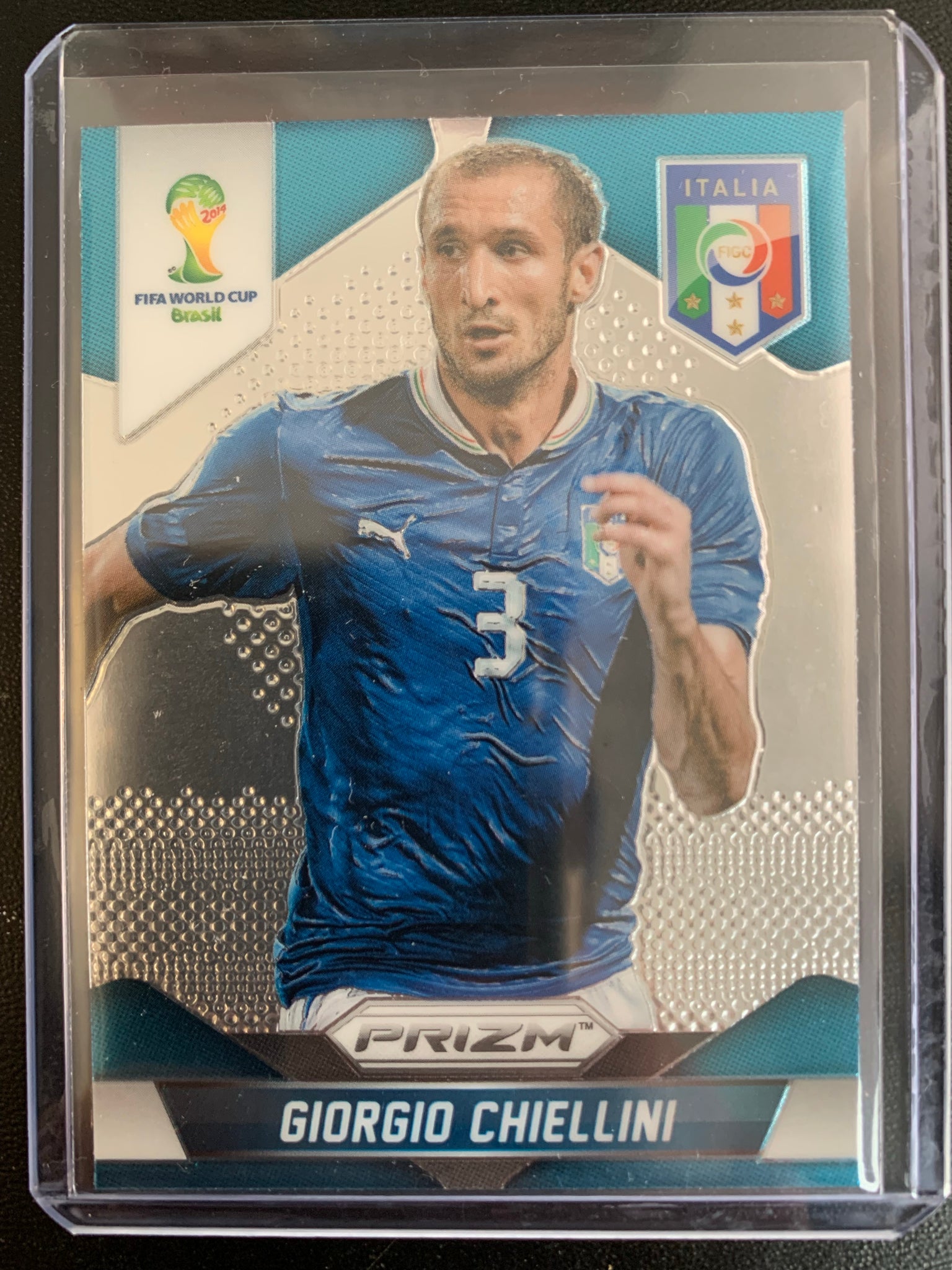 2014 PANINI PRIZM FIFA WORLD CUP SOCCER #125 - ITALIA - GIORGIO CHIELLINI PRIZM