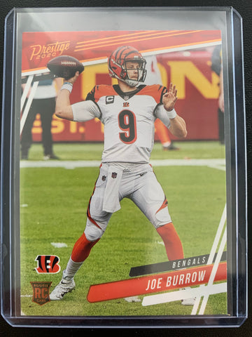 2020 PANINI CHRONICLES PRESTIGE FOOTBALL #301 CINCINNATI BENGALS - JOE BURROW ROOKIE CARD