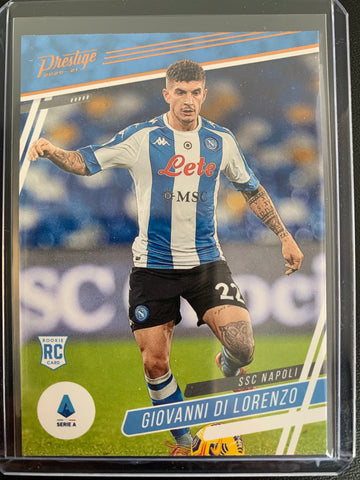 2020-2021 PANINI CHRONICLES PRESTIGE SOCCER #23 - GIOVANNI DI LORENZO PRESTIGE ROOKIE CARD