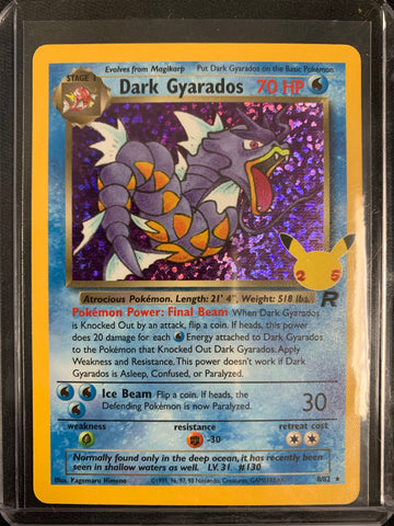 POKEMON 25TH ANNIVERSARY CELEBRATIONS - DARK GYARADOS 8/82