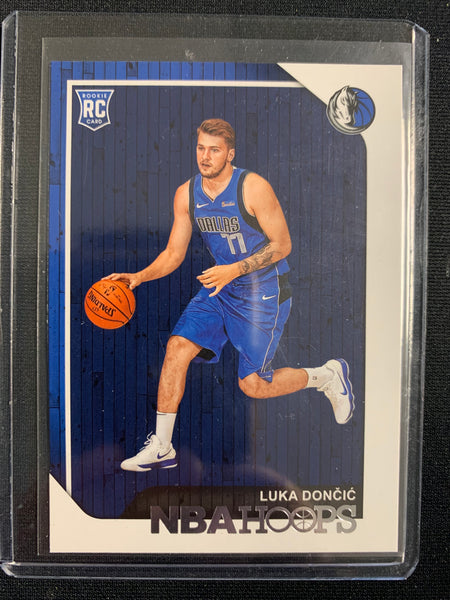 2018-19 PANINI NBA HOOPS BASKETBALL #268 DALLAS MAVERICKS - LUKA DONCIC ROOKIE CARD