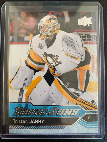 2016-17 UPPER DECK HOCKEY #466 PITTSBURGH PENGUINS - TRISTAN JARRY YOUNG GUNS ROOKIE CARD