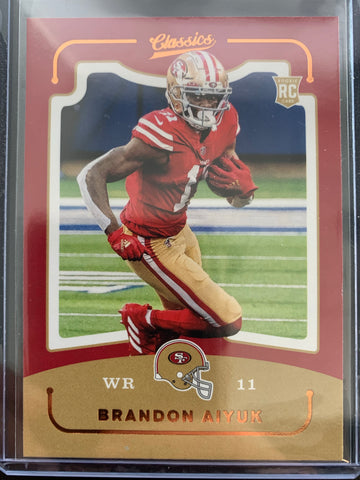 2020 PANINI CHRONICLES CLASSICS FOOTBALL #CL-17 SAN FRANCISCO 49ERS - BRANDON AIYUK ROOKIE CARD