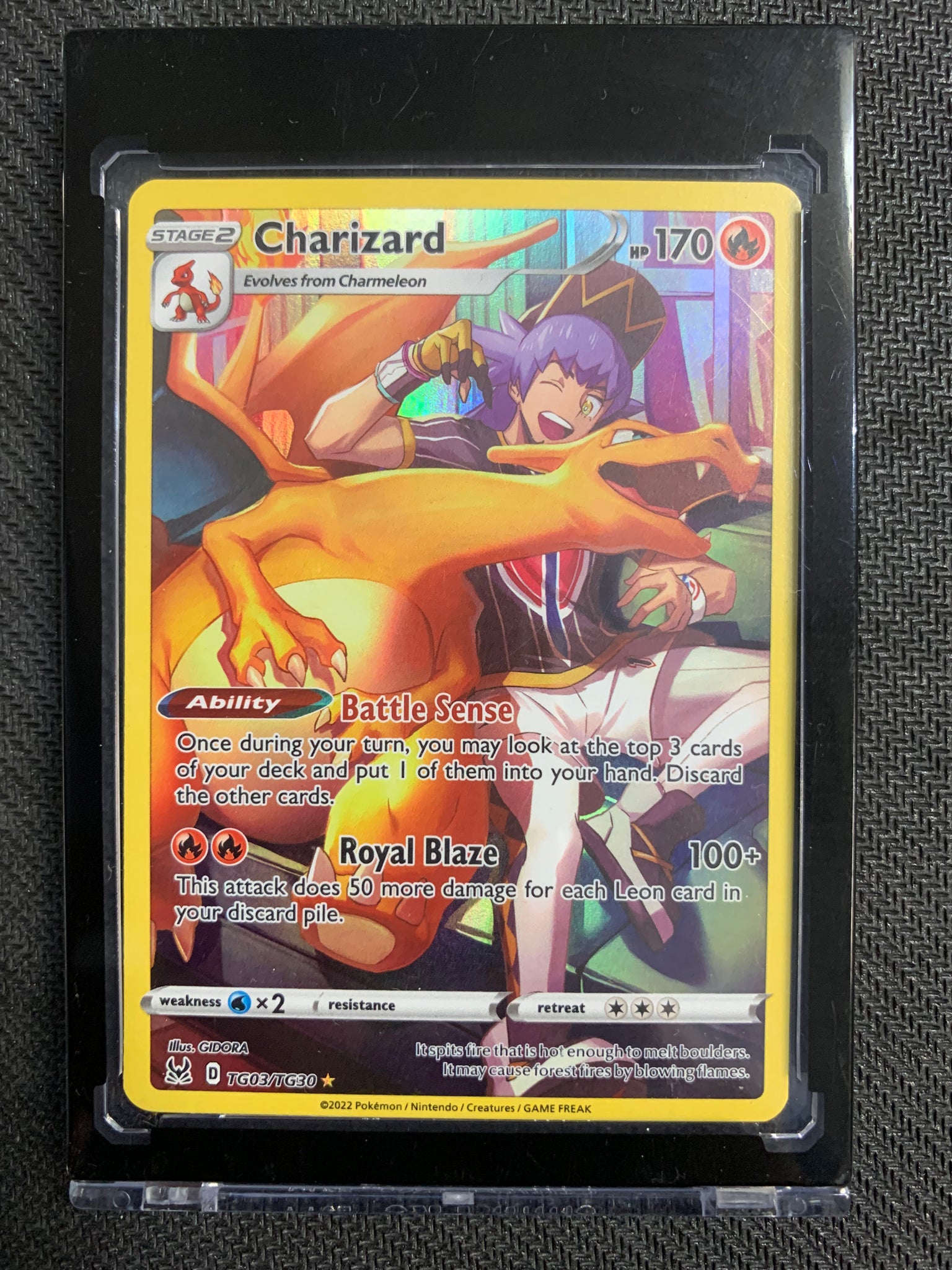 POKEMON SW&SH LOST ORIGIN - CHARIZARD FULL ART TRAINER GALLERY TG03/TG30