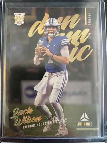 2021 PANINI LUMINANCE FOOTBALL #DR-4 NEW YORK JETS - ZACH WILSON DYNAMIC ROOKIE CARD