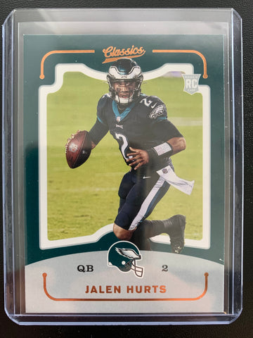 2020 PANINI CHRONICLES CLASSICS FOOTBALL #CL-5 PHILADELPHIA EAGLES - JALEN HURTS ROOKIE CARD