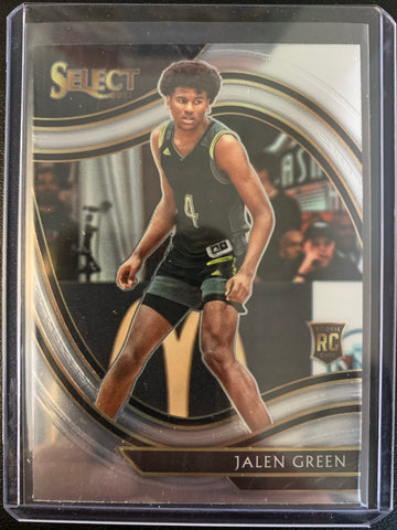 2021 PANINI CHRONICLES DRAFT PICKS BASKETBALL #279 HOUSTON ROCKETS - JALEN GREEN CHRONICLES SELECT ROOKIE CARD