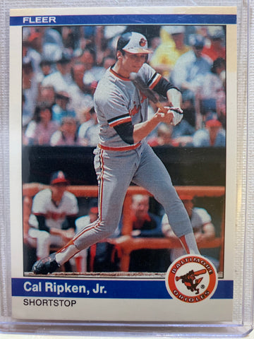 1984-85 FLEER BASEBALL #17 BALTIMORE ORIOLES - CAL RIPKEN CARD RAW