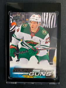 2022-23 UPPER DECK S1 HOCKEY #243 MINNESOTA WILD - MARCO ROSSI YOUNG GUNS ROOKIE CARD - PACK FRESH!