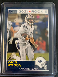 2021 PANINI CHRONICLES DRAFT PICKS FOOTBALL #61 NEW YORK JETS - ZACH WILSON SCORE ROOKIE CARD