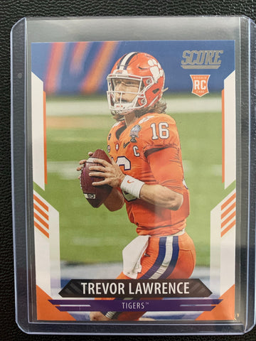 2021 PANINI SCORE FOOTBALL #301 JACKSONVILLE JAGUARS - TREVOR LAWRENCE ROOKIE CARD