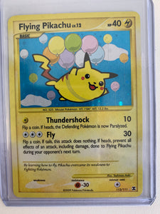 2009 POKEMON FLYING PIKACHU RISING RIVALS SECRET RARE HOLO - 113/111