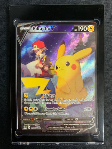 2022 POKEMON LOST ORIGIN PIKACHU V FULL ART TRAINER #TG16/TG30 - PACK FRESH !