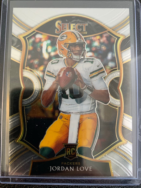 2020 PANINI SELECT FOOTBALL #47 GREEN BAY PACKERS - JORDAN LOVE CONCOURSE LEVEL ROOKIE CARD