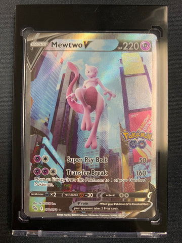 2022 POKEMON GO TCG MEWTWO V ALTERNATE FULL ART #072/078 - PACK FRESH !