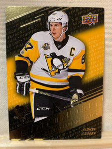 2017-18 TIM HORTONS HOCKEY #SM-15 PITTSBURGH PENGUINS - STAT MAKERS SIDNEY CROSBY CARD RAW