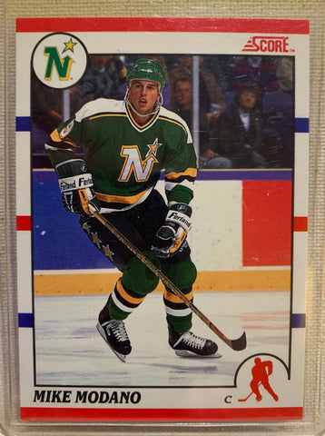 1990-91 SCORE CANADIAN HOCKEY #120 MINNESOTA NORTH STARS - MIKE MODANO ROOKIE CARD RAW