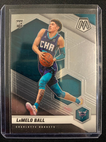 2020-2021 PANINI MOSAIC NBA BASKETBALL #202 CHARLOTTE HORNETS - LAMELO BALL MOSAIC BASE ROOKIE CARD
