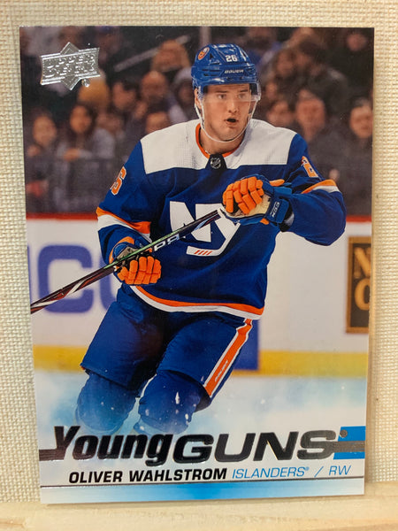 2019-20 UPPER DECK HOCKEY #457 NEW YORK ISLANDERS - OLIVER WAHLSTROM YOUNG GUNS ROOKIE CARD RAW
