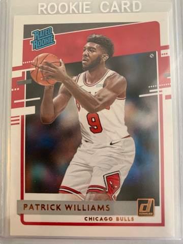 2020-2021 PANINI DONRUSS NBA BASKETBALL #227 CHICAGO BULLS - PATRICK WILLIAMS DONRUSS RATED ROOKIE CARD