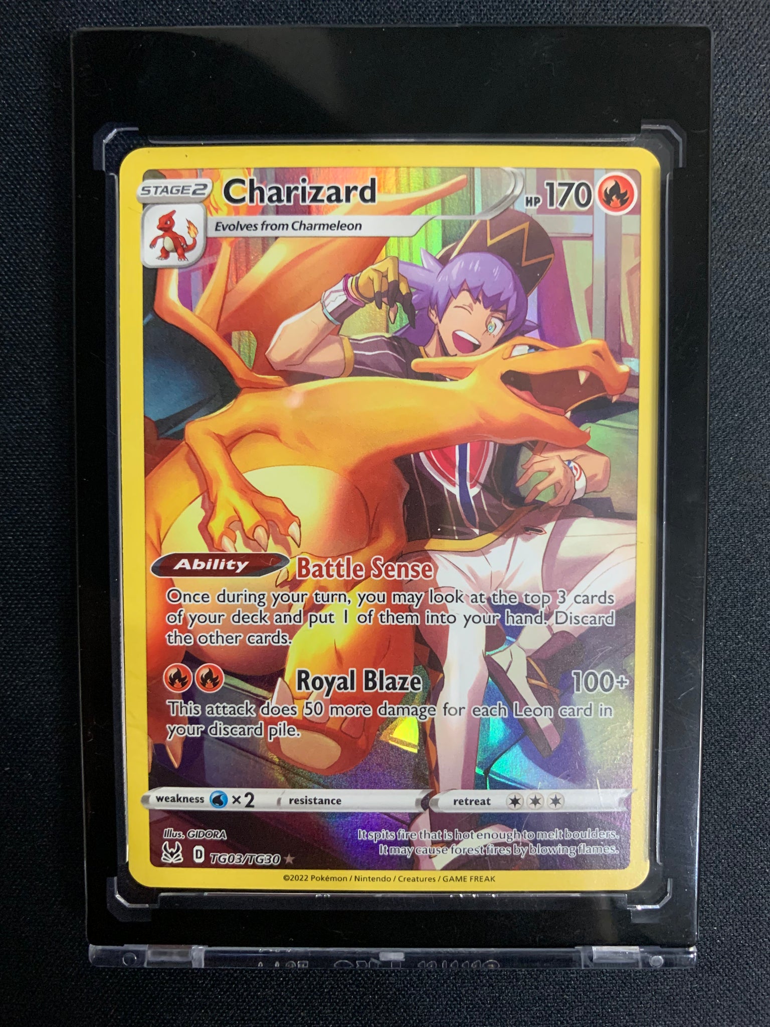 2022 POKEMON LOST ORIGIN FULL ART TRAINER GALLERY CHARIZARD #TG03 - PACK FRESH