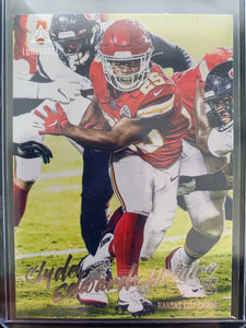 2020 PANINI CHRONICLES LUMINANCE FOOTBALL #218 KANSAS CITY CHIEFS - CLYDE EDWARDS-HELAIRE ROOKIE CARD