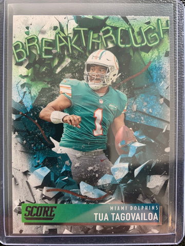 2021 PANINI SCORE FOOTBALL #B11 MIAMI DOLPHINS - TUA TAGOVAILOA BREAKTHROUGH INSERT