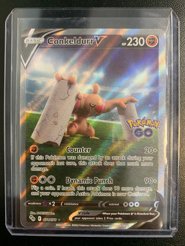 POKEMON GO CONKELDURR V ALTERNATE ART - 074/078 - PACK FRESH CONDITION