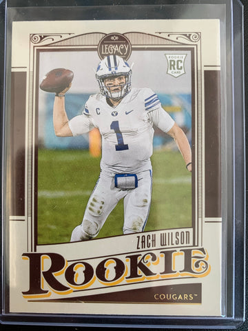 2021 PANINI LEGACY FOOTBALL #143 NEW YORK JETS - ZACH WILSON ROOKIE CARD