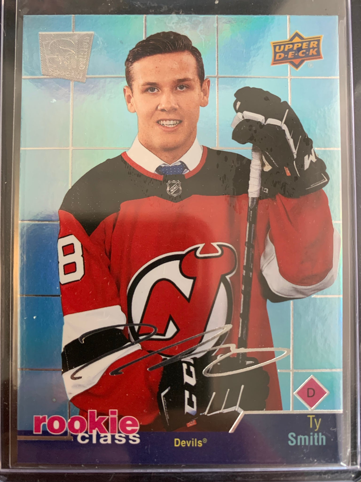 2020-21 UPPER DECK EXTENDED HOCKEY #RC-23 NEW JERSEY DEVILS - TY SMITH ROOKIE CLASS ROOKIE CARD