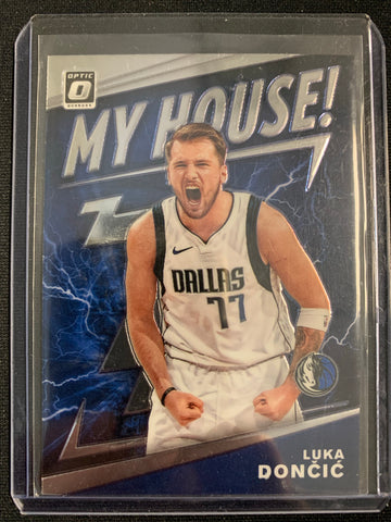 2019 PANINI DONRUSS OPTIC NBA BASKETBALL #1 DALLAS MAVERICKS - LUKA DONCIC "MY HOUSE"