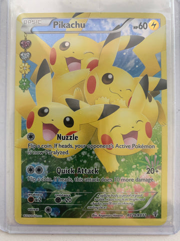 POKEMON XY GENERATIONS PIKACHU - FULL ART RC29/RC32