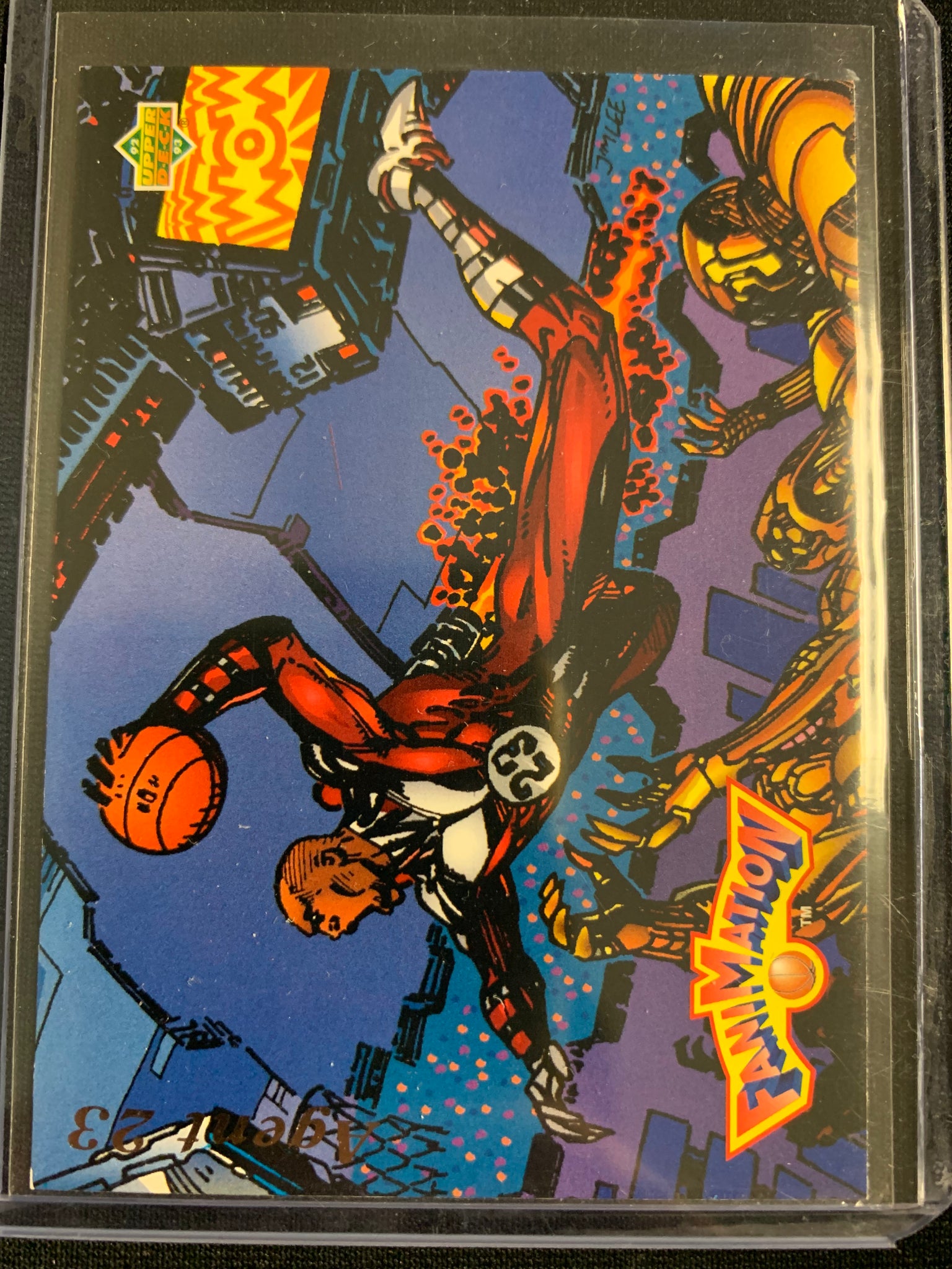 1992-93 UPPER DECK BASKETBALL FANIMATION #506 - MICHAEL JORDAN AGENT 23 FANIMATION