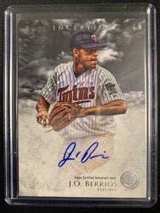 2013 TOPPS INCEPTION BASEBALL #PA-JB MINNESOTA TWINS - JOSE BERRIOS TOPPS CERTIFIED AUTO ISSUE ON CARD AUTO