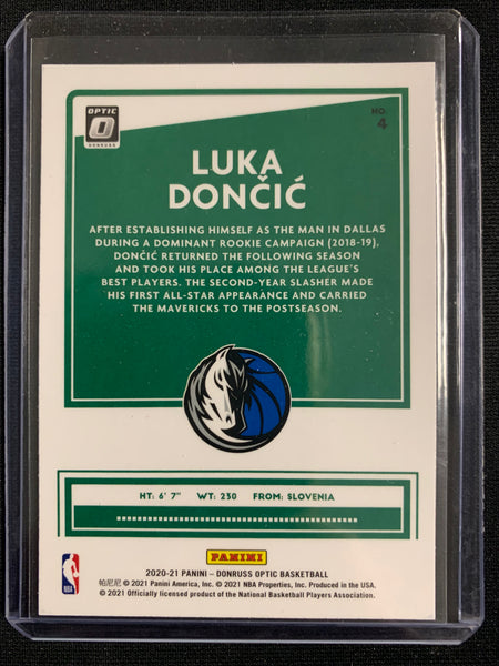 2020-2021 PANINI DONRUSS OPTIC NBA BASKETBALL DALLAS MAVERICKS - LUKA DONCIC -  3 CARD LOT