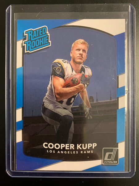 2017 PANINI DONRUSS NFL FOOTBALL #329 LOS ANGELES RAMS - COOPER KUPP RATED ROOKIE CARD