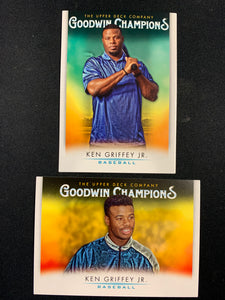 2021 UPPER DECK GOODWIN CHAMPIONS - KEN GRIFFEY JR 2 CARD LOT