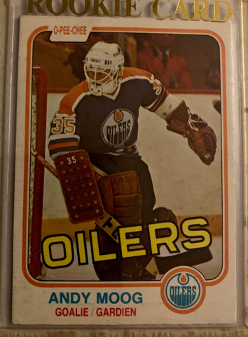 Grant Fuhr & Andy Moog Rookie Cards Oilers Logo 