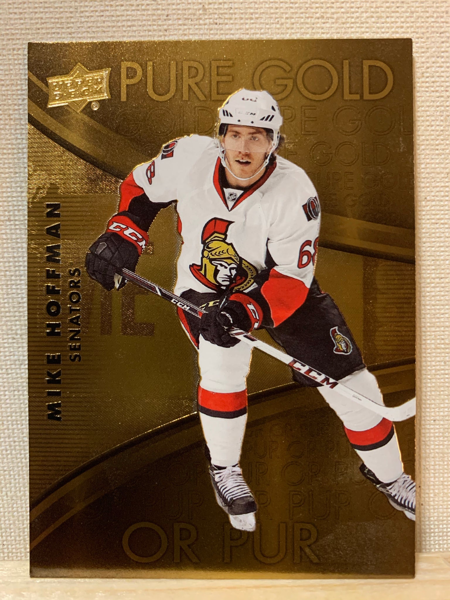 2016-17 TIM HORTONS HOCKEY #PG-13 FLORIDA PANTHERS - PURE GOLD MIKE HOFFMAN CARD RAW