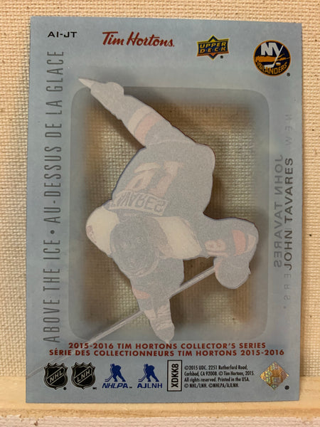 2015-16 TIM HORTONS HOCKEY #AI-JT NEW YORK ISLANDERS - ABOVE THE ICE JOHN TAVARES CARD RAW
