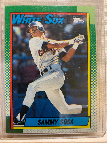 1990-91 TOPPS BASEBALL #692 - SAMMY SOSA ROOKIE CARD RAW