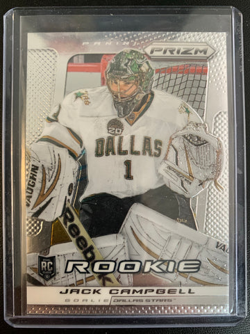 2013-14 PANINI PRIZM HOCKEY #232 DALLAS STARS - JACK CAMPBELL BASE PRIZM PARALLEL ROOKIE CARD