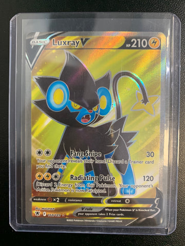 POKEMON SW & SH ASTRAL RADIANCE LUXRAY V FULL ART ULTRA RARE - 168/189 - PACK FRESH CONDITION